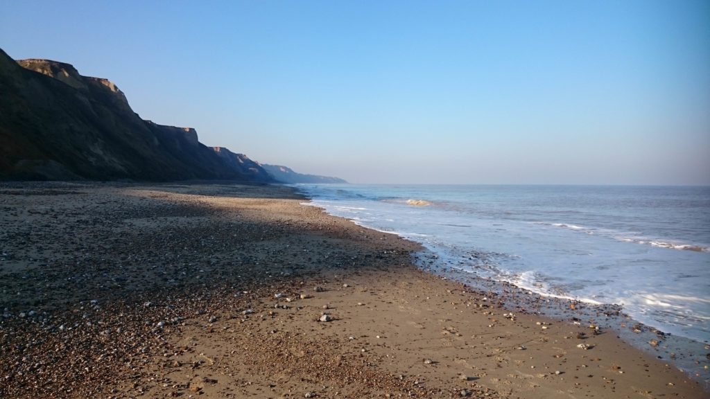 Beach and cliffs